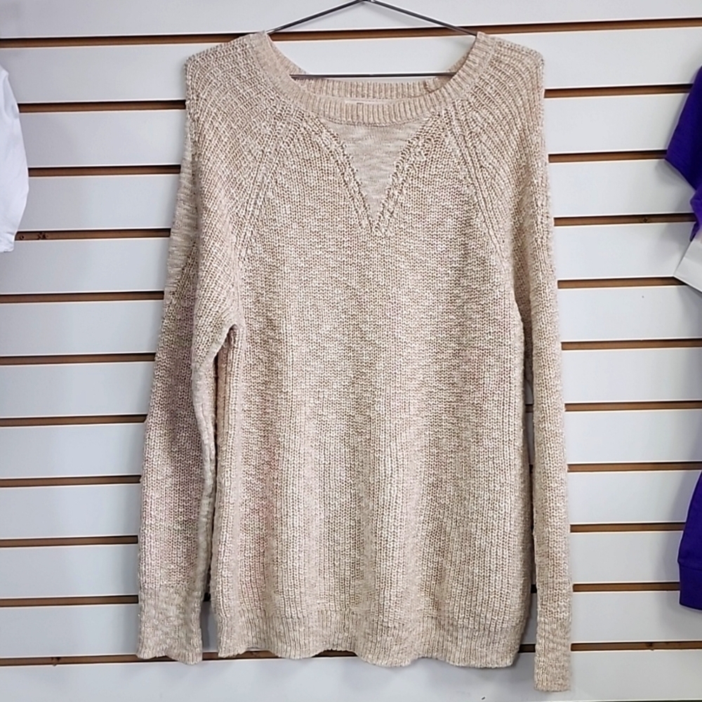 Sparkle flecked knitted sweater Lg